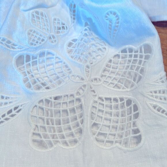 NWT Madewell Cassie Button Front Midi Dress Linen XS - Picture 5 of 11